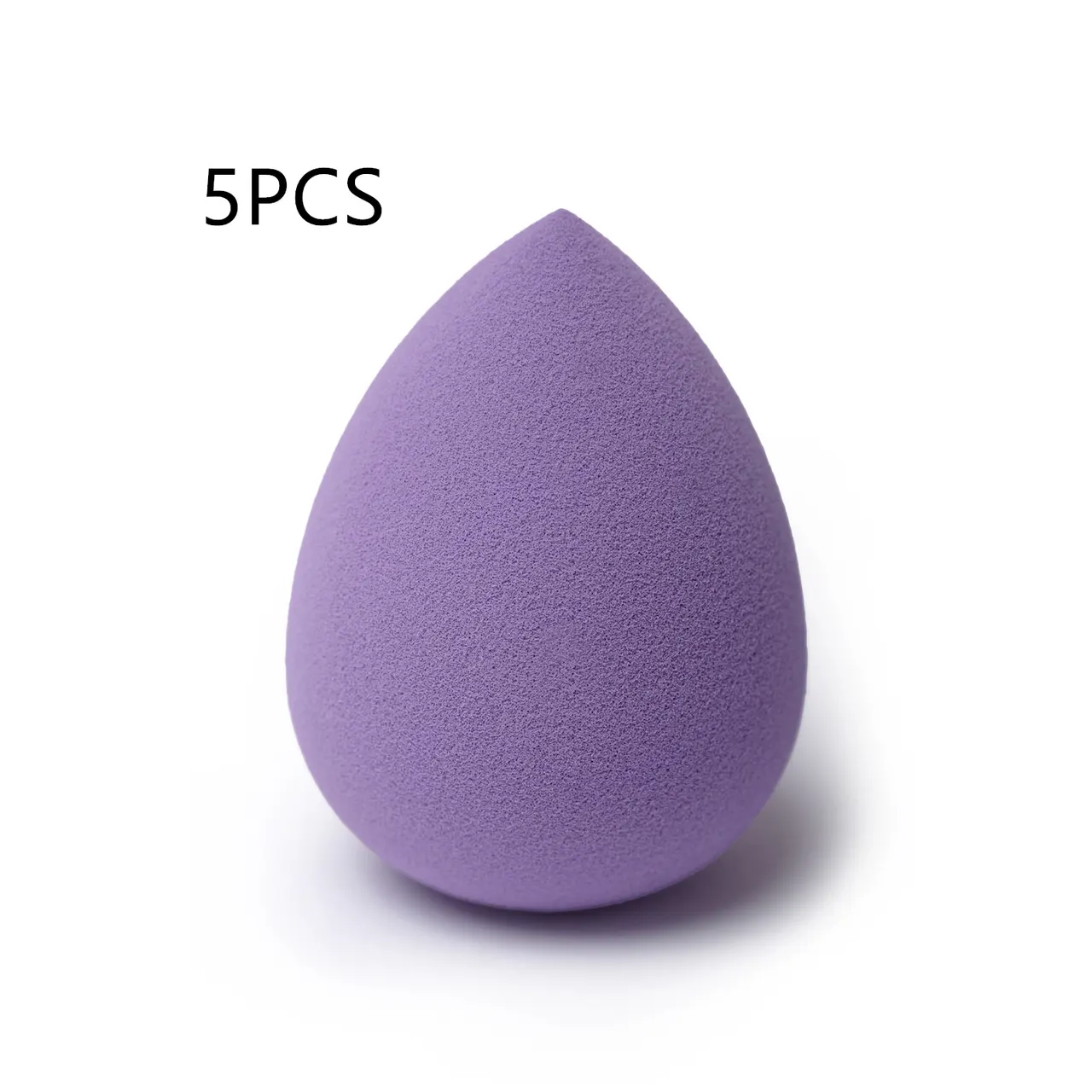 Solid Color Household Water Droplet Makeup Sponge Powder Puff - Purple