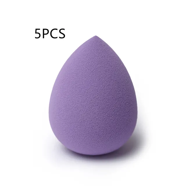 Solid Color Household Water Droplet Makeup Sponge Powder Puff Purple - Shop at LoveMi