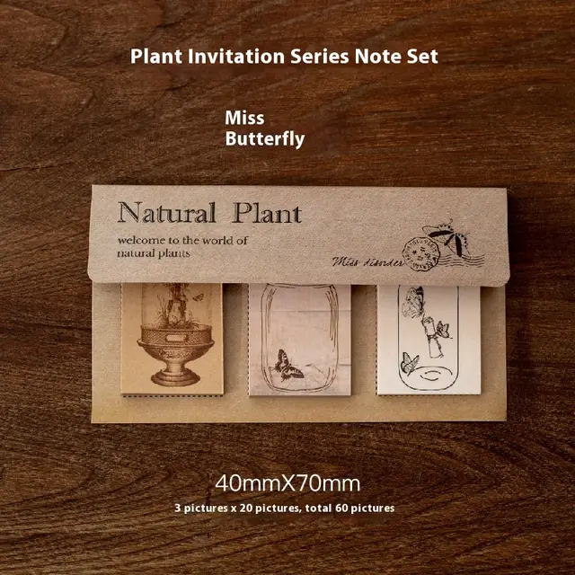 Notes Plant Series Vintage Flower And Grass Notebook DIY Decorative Paper Miss Li - Shop at LoveMi