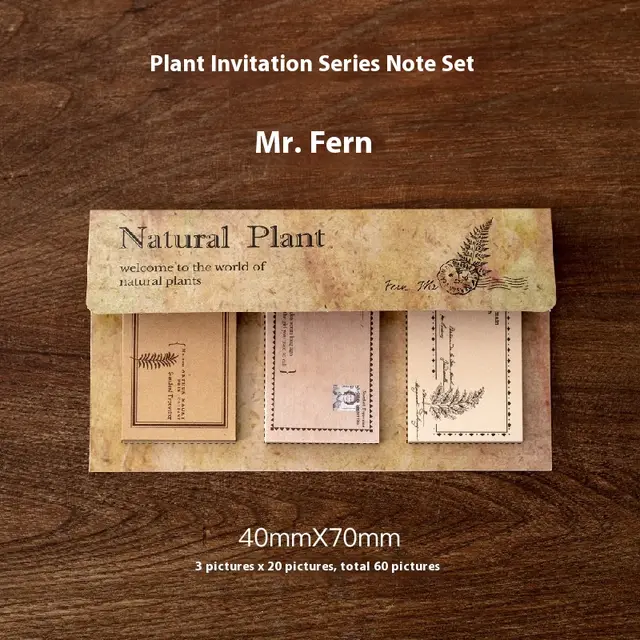 Notes Plant Series Vintage Flower And Grass Notebook DIY Decorative Paper Mr Fern - Shop at LoveMi