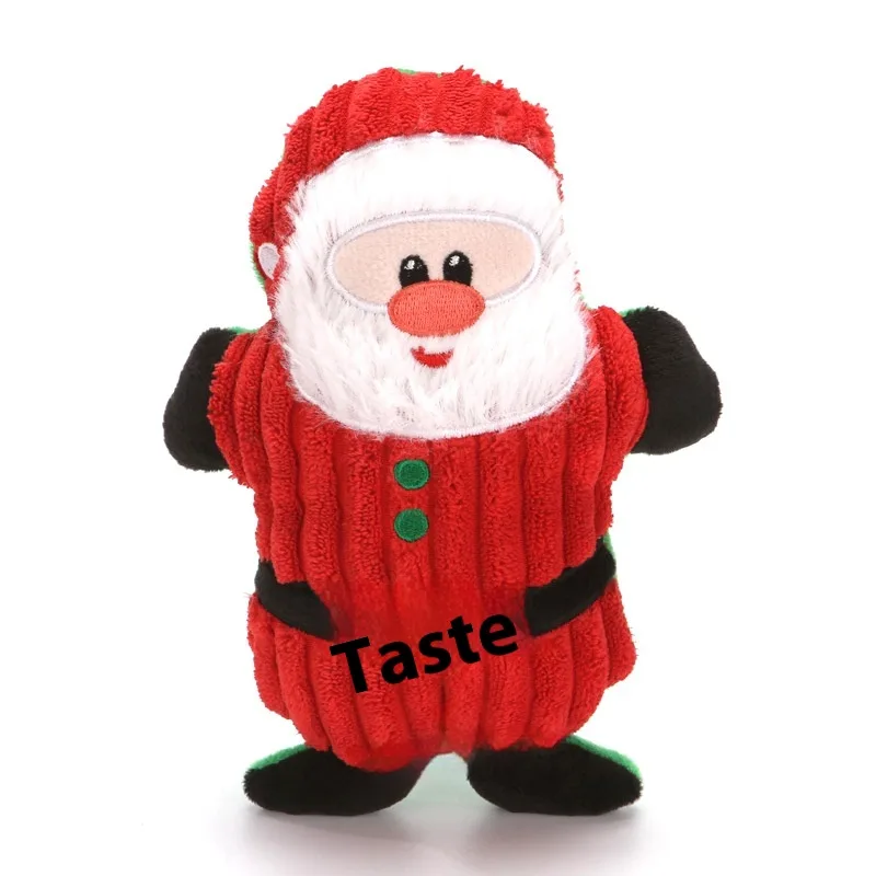 Pet Toy Christmas Suit Tear-resistant Plush Sounding Cat And Dog - Classic Santa Claus
