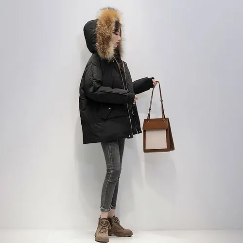 New Personalized Down Cotton padded Jacket For Women Black - Shop at LoveMi