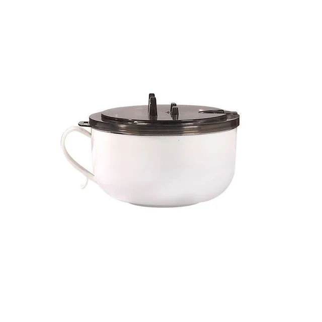 Cross border 304 Stainless Steel Bubble Creative Student With Cover Water Filter Noodle Bowl White - Shop at LoveMi