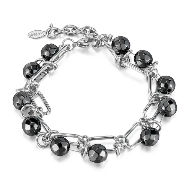 Niche Design Bracelet Stainless Steel Double Layer Gs1612 Steel Bracelets - Shop at LoveMi