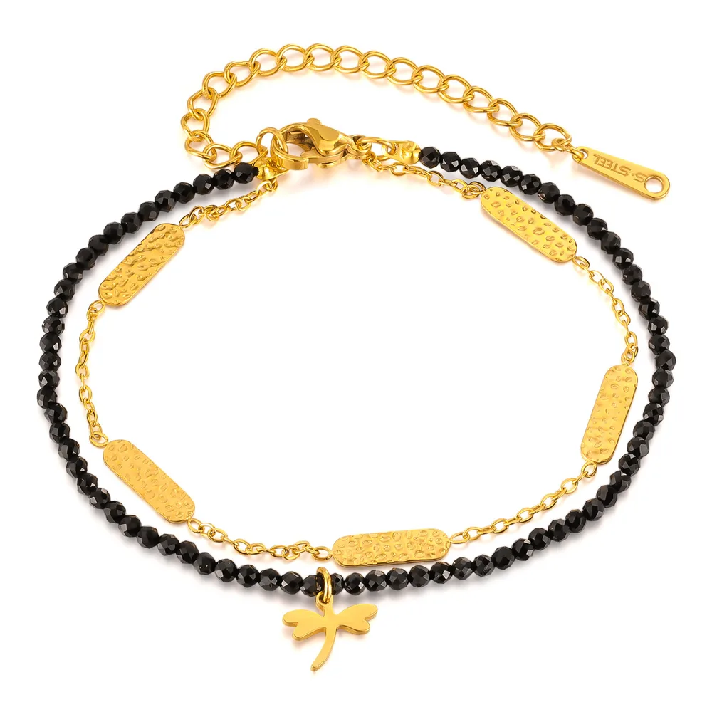 Dragonfly Bracelet Female Special interest Design Stainless Steel Gs1630 Steel Bracelets Gold - Shop at LoveMi