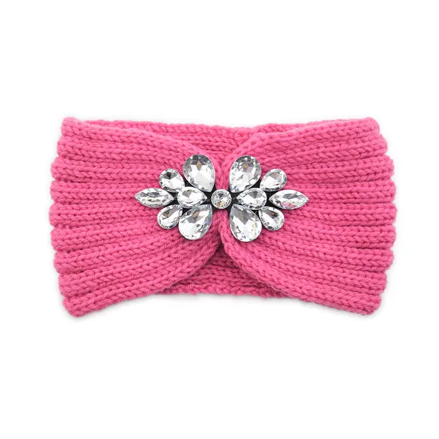 Face Washing Exercise Yoga Warm Wool Headband Peach Pink - Shop at LoveMi