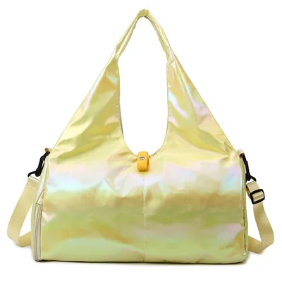 Women's Portable Yoga Sports Gym Bag Yellow - Shop at LoveMi