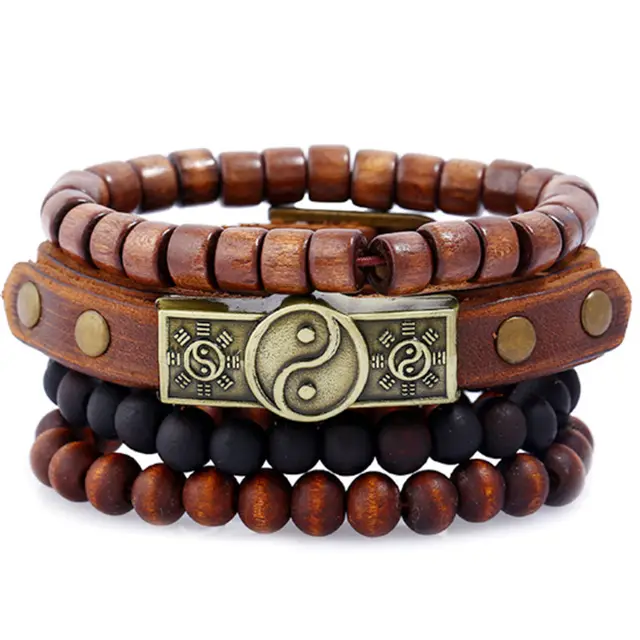 Retro Alloy Gossip Cowhide Bracelet Leather Bracelet - Shop at LoveMi