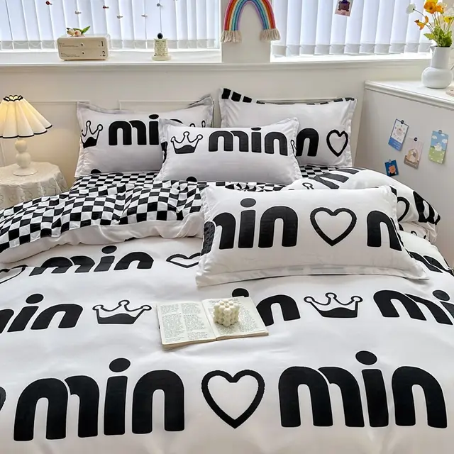 Household Pure Cotton Fashion Minimalist Bed Sheets Infatuation - Shop at LoveMi