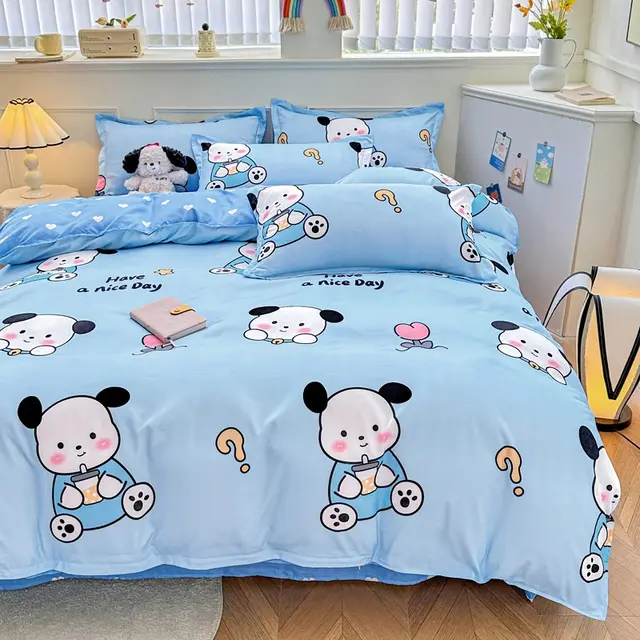Household Pure Cotton Fashion Minimalist Bed Sheets Pom Pom Purin - Shop at LoveMi