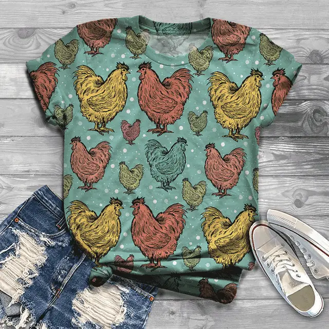 3D Digital Printing Loose Sports And Leisure Short Sleeve T shirt 10217Ckts54Mk - Shop at LoveMi