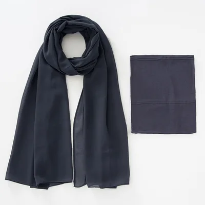 Modal Breathable Elastic Bucket Hat With Pearl Chiffon Scarf Headcloth Style13 - Shop at LoveMi