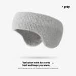 Artificial Mink Hair Lazy Gray