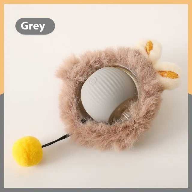 Pet Toy Ball Relieving Stuffy And Funny Cat Bite resistant Plush Gray - Shop at LoveMi