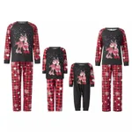 Family Checkered Antlers Christmas Long Sleeve Pajama Set - View 1