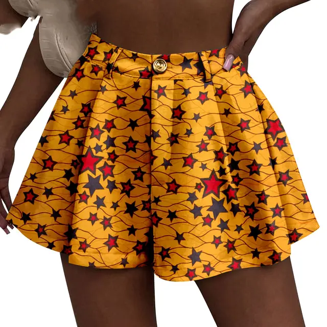 African Duplex Printing Batik Shorts 748 Style - Shop at LoveMi