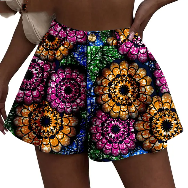 African Duplex Printing Batik Shorts 765 Style - Shop at LoveMi