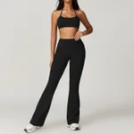 Bra Bell Bottom Pants Black