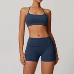 Bra Shorts Badge Blue
