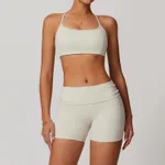 Bra Shorts Gray Apricot