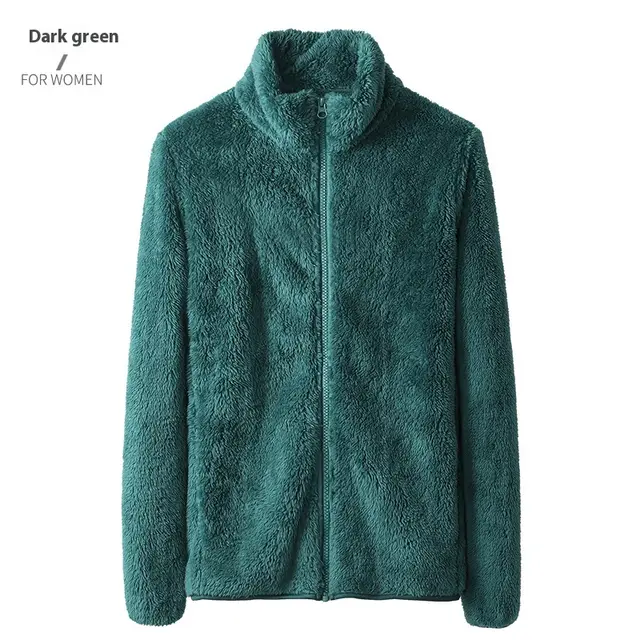 Women's Double sided Fleece Coral Warm Hand Top Atrovirens - Shop at LoveMi