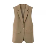 Khaki Double Slit Vest