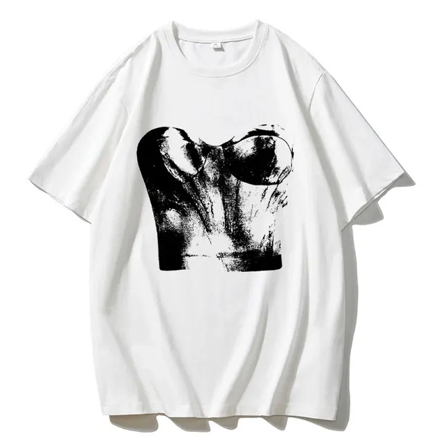 Women's Printed T shirt Summer Soft Short White - Shop at LoveMi