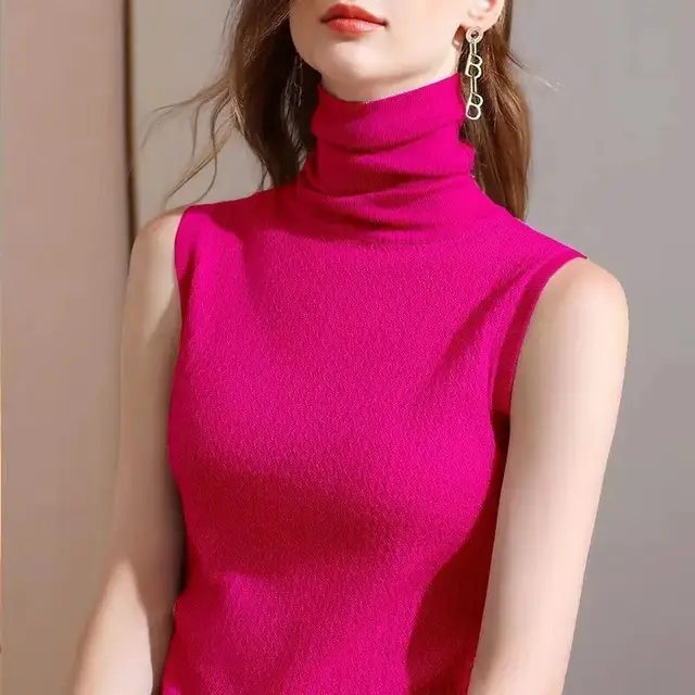 Short, Long sleeved Slimming With A Soft, Waxy Knit Base Rose Red - Shop at LoveMi