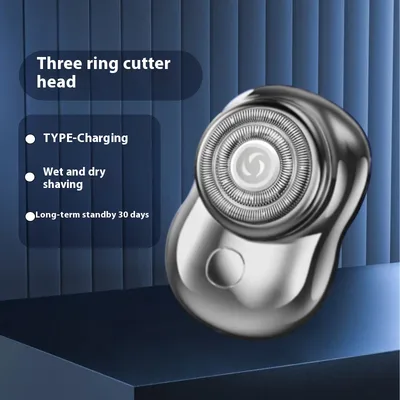 Steel Cannon Blade Three Ring Electric Shaver Silver - Shop at LoveMi