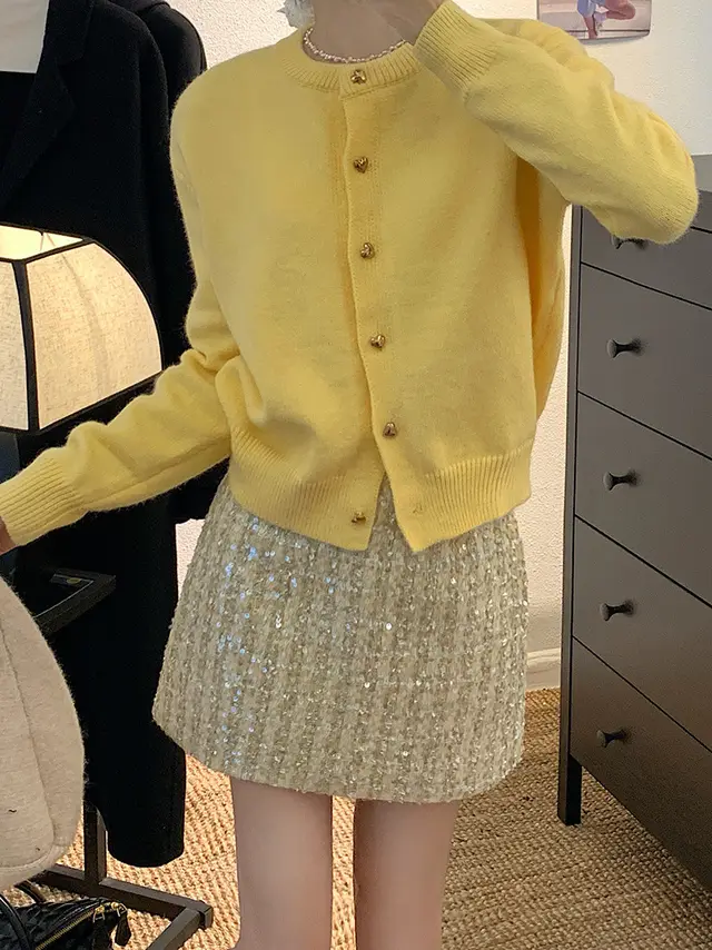 Casual All matching Loose Slimming Sweater Coat Short Skirt - Shop at LoveMi