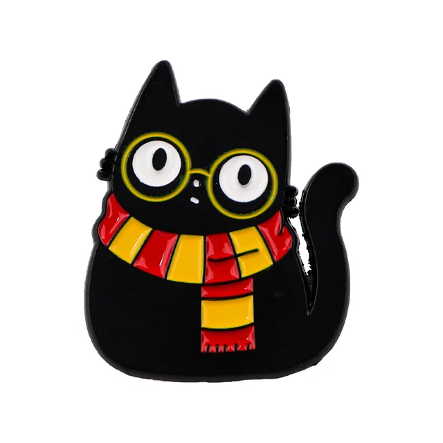 Creative Cartoon Cute Black Cat Alloy Brooch Nr6836 - Shop at LoveMi