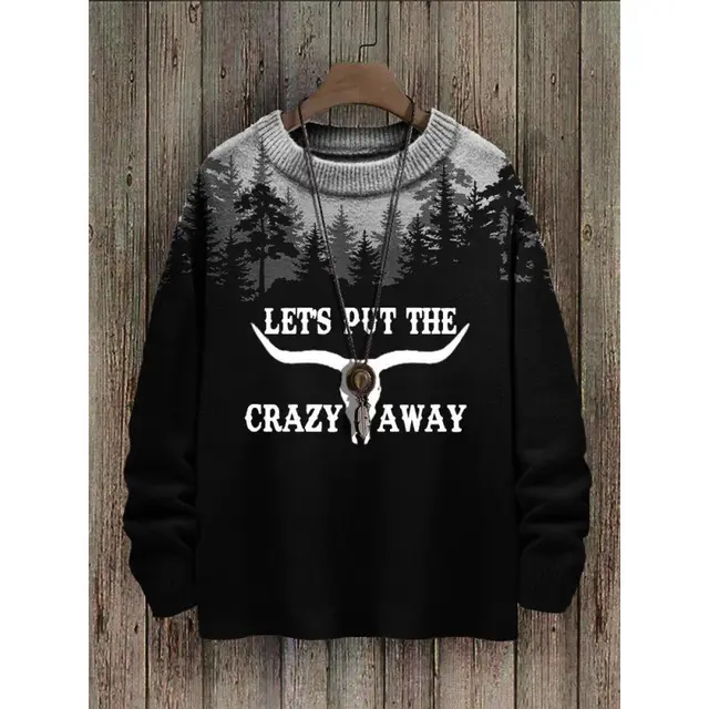 Abstract Style Digital Printing Drop shoulder Long sleeve Women's Sweater Casual All matching Twm1756 2 - Shop at LoveMi