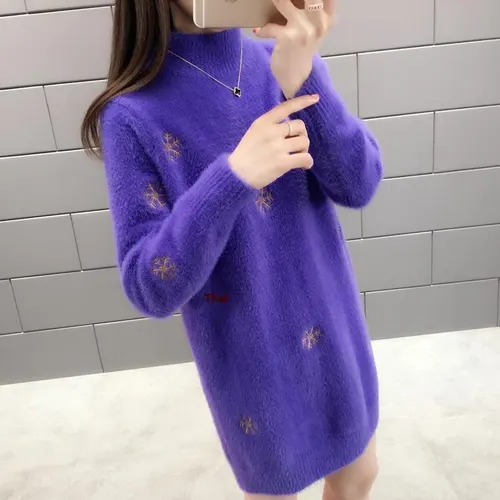 Inner Bottoming Shirt Women's Autumn And Winter Western Style Purple - Shop at LoveMi