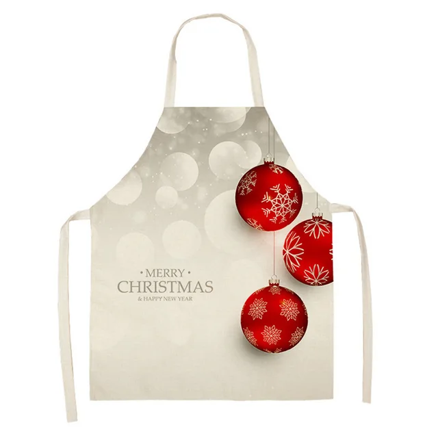 Home Cooking Linen Oil proof And Stain proof New Christmas Apron A00337 Style - Shop at LoveMi