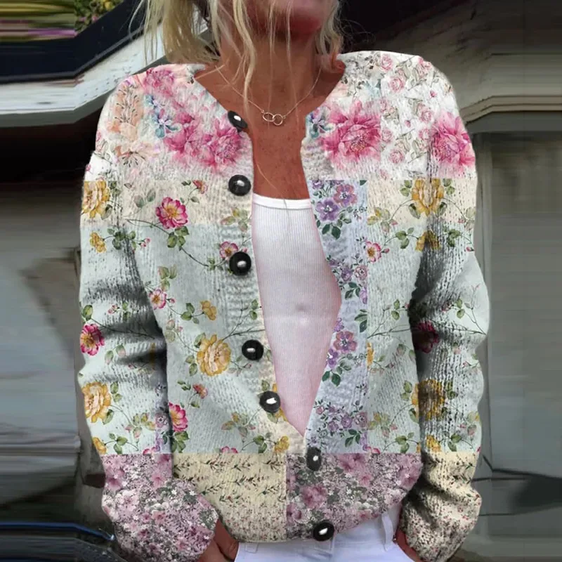 3D Digital Printing Cardigan Knitted Coat Jlkswts3099 - Shop at LoveMi