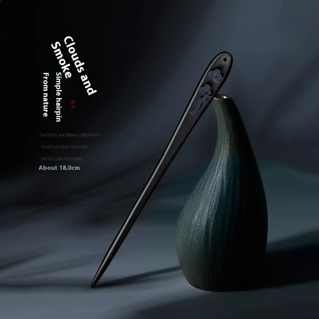 Women's Ancient Style Han Wooden Hairpin B08 18Cm - Shop at LoveMi