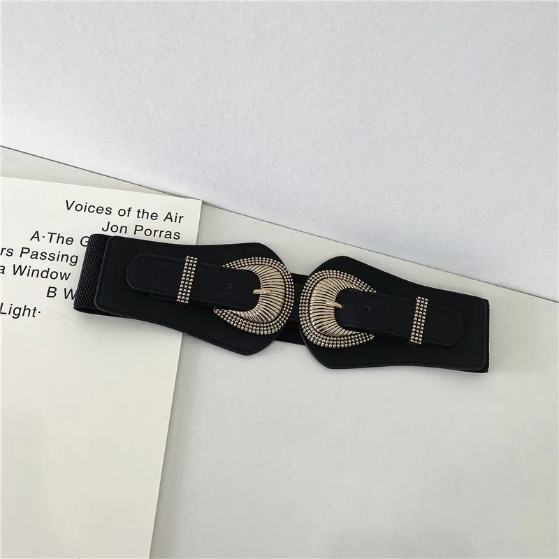 Women's Stylish Simple And Versatile Dress Waist Seal - Black