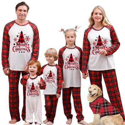 Christmas Parent child Pajamas Suit Printed Homewear Jjf111889Color Dad Xl - Shop at LoveMi