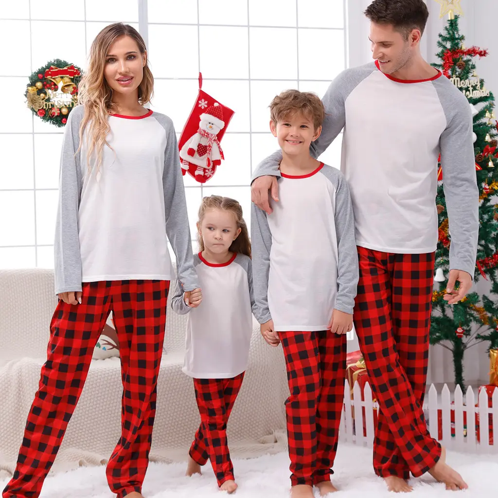 European And American Parent-child Homewear Clothes Christmas Homewear Parent-child Suit - Jjf91Color - View 1