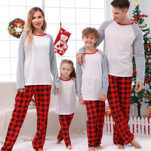 European And American Parent child Homewear Clothes Christmas Homewear Parent child Suit Jjf91Color - Shop at LoveMi