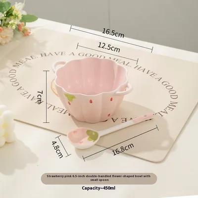 Strawberry Binaural Instant Noodle Bowl Household Good looking 8 Style - Shop at LoveMi
