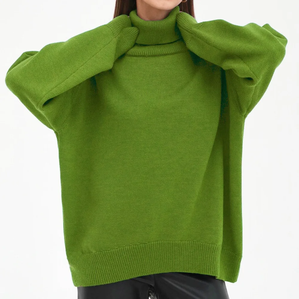 European And American Autumn And Winter Loose Knitwear All match Classic Sweater Fruit Green - Shop at LoveMi