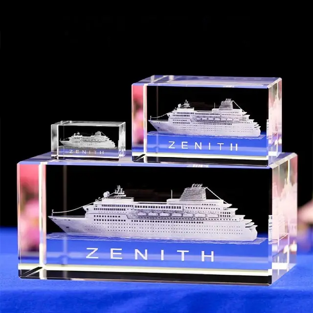 Interior Carving 3D Animal Series Crystal Statue Tourist Souvenir Cruise Ship - Shop at LoveMi