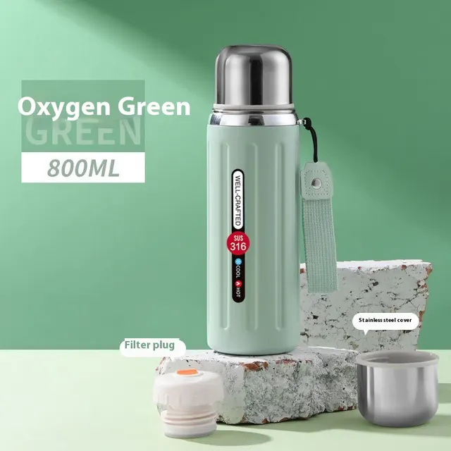 316 Stainless Steel Roman Cup Light Green 800Ml - Shop at LoveMi