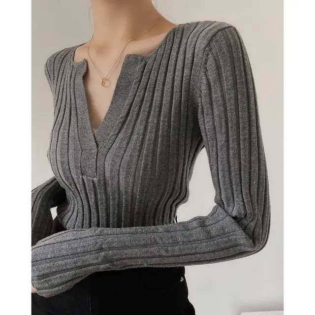Fashion Women's New Sweater Western Style Shirt Gray - Shop at LoveMi