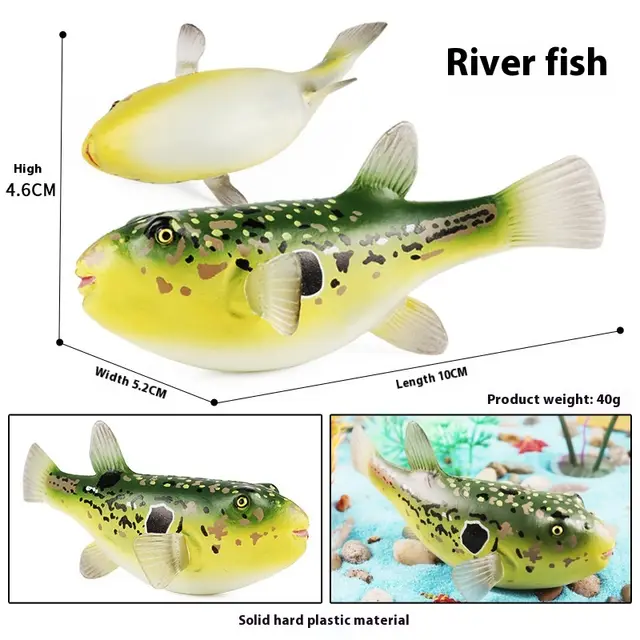 Simulation Marine Animal Model Children's Cognitive Toy M2380 River Fish - Shop at LoveMi