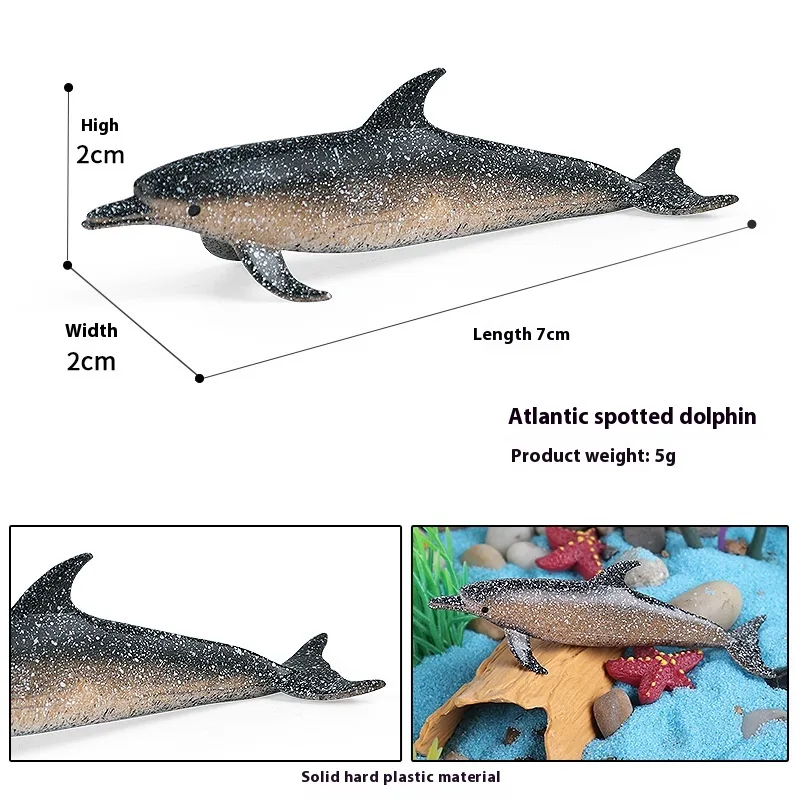 Simulation Marine Animal Model Children's Cognitive Toy Spotted Dolphin F - Shop at LoveMi