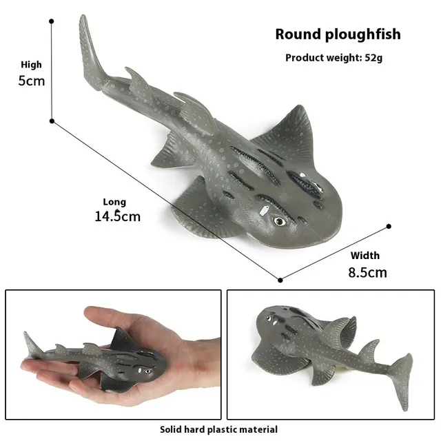 Simulation Marine Animal Model Children's Cognitive Toy Zjs265 Round Plough Head - Shop at LoveMi