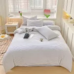 Cream Blue Stripe