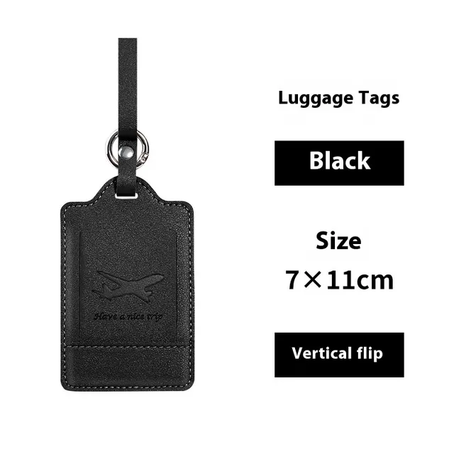 Customized Luggage Anti lost Listing Tag Travel Boarding Consignment Label Black - Shop at LoveMi